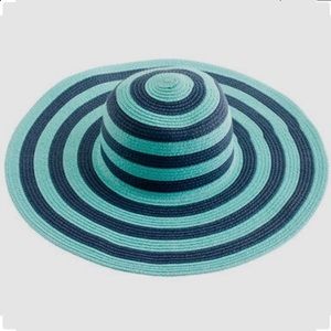 J Crew Sunwashed Aqua Floppy Summer Hat